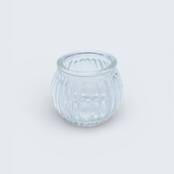 świecznik w paski na tealight