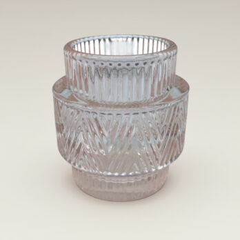 świecznik na tealight ze wzorem różowy