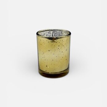 świecznik na tealight złoty
