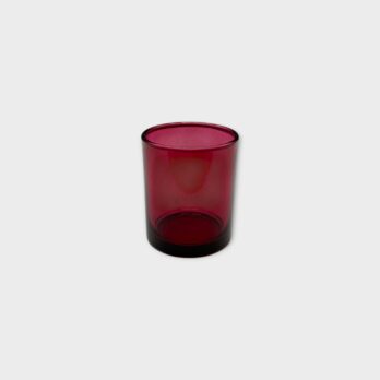 świecznik szklany bordo na tealight